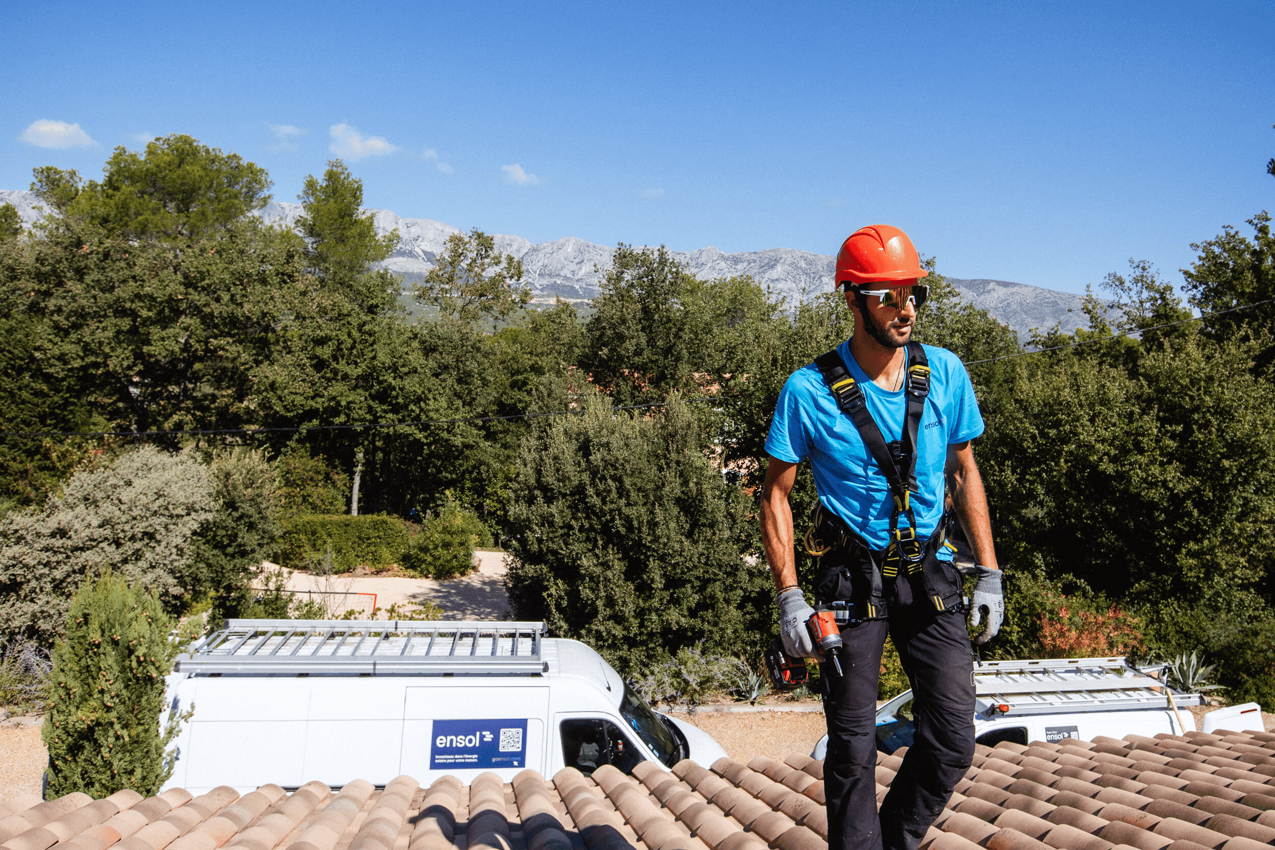 Installation de panneaux solaires